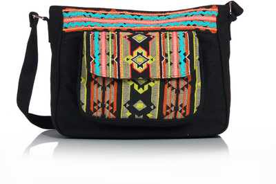 

Shaun Design Messenger Bag(Black)