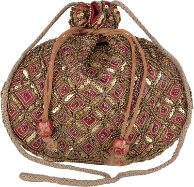 

Fashiondrobe Pouch Potli(Maroon)