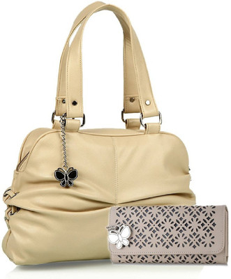 

Butterflies Hand-held Bag(Beige)