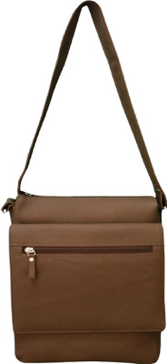

Style 98 Women Casual Brown Genuine Leather Sling Bag