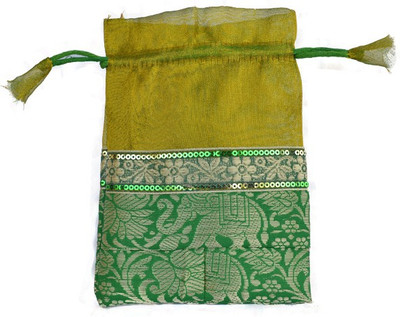 

Kriti Creations Pouch Potli(Green)