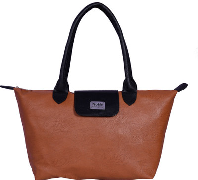 

Noble Designs Shoulder Bag(Black, Tan)