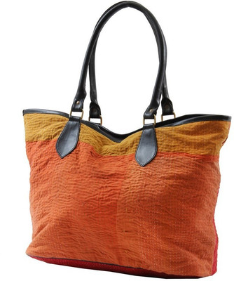 Jaipur Textiles Hub Shoulder Bag(Orange)