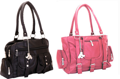 

Lady bar Hand-held Bag(Black)