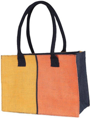 

Jute Tree Hand-held Bag(Yellow, Orange), Orange;yellow