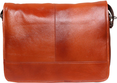 

Leather World Messenger Bag(Tan)