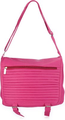 

Frosty Fashion Women Casual Pink PU Sling Bag