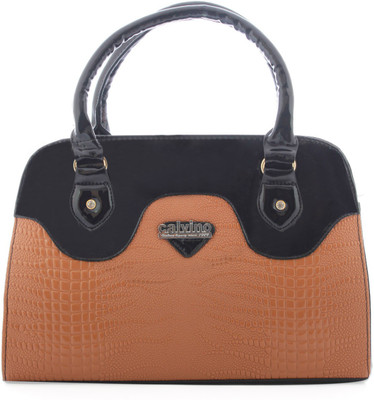 

Calvino Hand-held Bag(Brown, Black), Black;brown