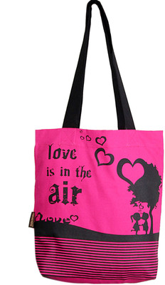 

Kanvas Katha Tote(Pink)