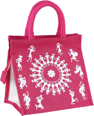 

Jute Tree Hand-held Bag(Pink)