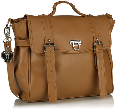 

Butterflies Hand-held Bag(Brown)