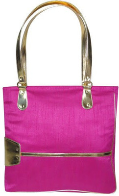 

Chimera Leather Shoulder Bag(Pink, Gold), Gold;pink