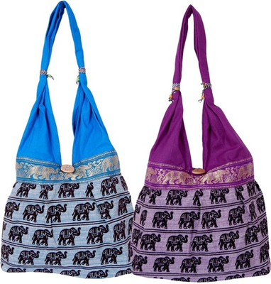 

Fashion Bizz Shoulder Bag(Blue, Purple)