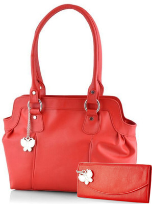 

Butterflies Hand-held Bag(Red)