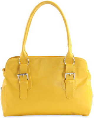 

Goodwill Leather Art Hand-held Bag(Yellow)