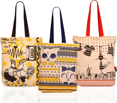 

Kanvas Katha Tote(Multicolor)