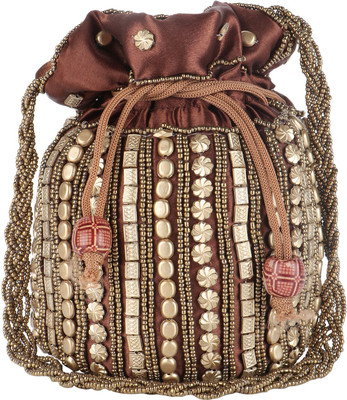 

Fashiondrobe Pouch Potli(Brown)