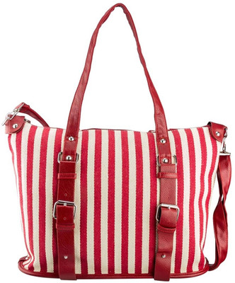 

Lino Perros Hand-held Bag(White, Red), Red;white