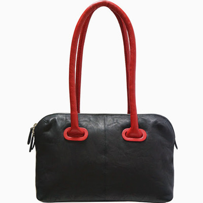 

Jeane Sophie Hand-held Bag(Black, Red)