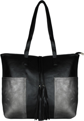 

20 Dresses Shoulder Bag(Black, Silver)
