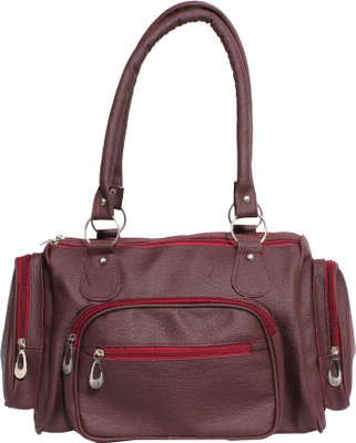 

Veins Hand-held Bag(Brown)