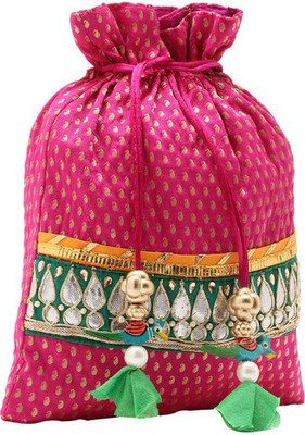 

Jaipurse Pouch Potli(Pink)