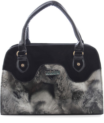 

Calvino Hand-held Bag(Grey, Black), Black;grey