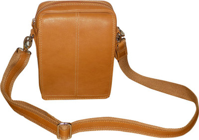 

Style 98 Men Casual Tan Genuine Leather Messenger Bag