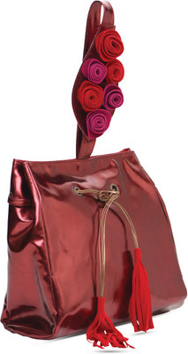 

Sparkle Street Hand-held Bag(Red)