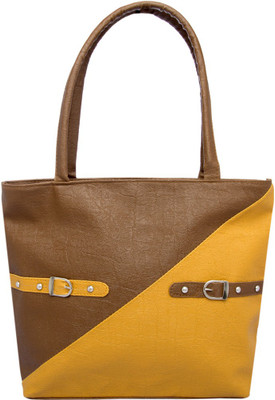 

Credulous Shoulder Bag(Yellow, Brown), Brown;yellow