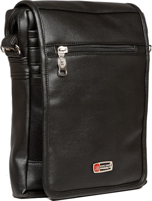 

Just Bags Men Formal Black PU Sling Bag