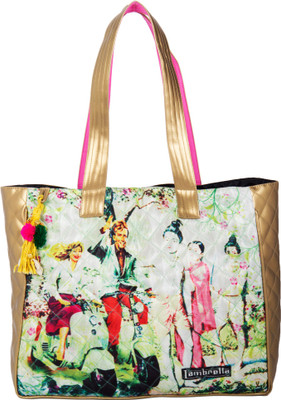 

The House of Tara Shoulder Bag(Green, Gold), Gold;green