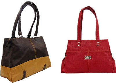 

Estoss Shoulder Bag(Maroon, Brown), Brown;maroon