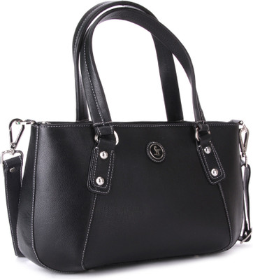 

Leather Talks Hand-held Bag(Black)