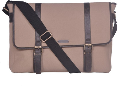 

Justanned Messenger Bag(Beige, Brown)