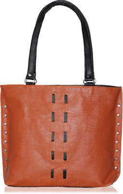 

Firangi Hand-held Bag(Brown, Black), Black;brown