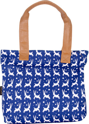 

Kanvas Katha Tote(Blue)