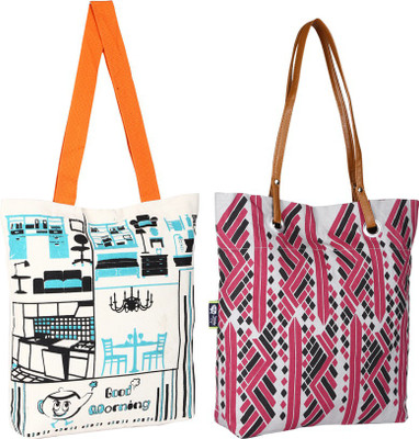 

Kanvas Katha Tote(Multicolor)