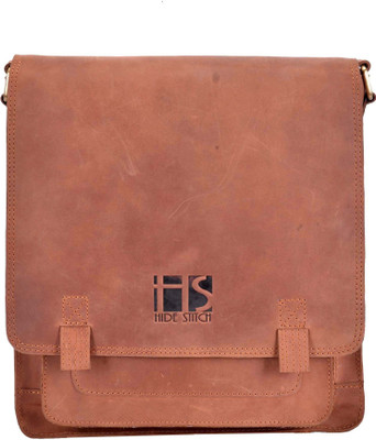 

Hidestitch Messenger Bag(Tan)