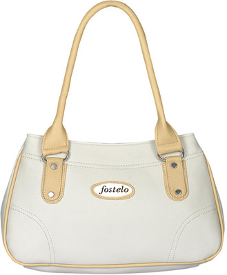 Fostelo Shoulder Bag(White, Beige), Beige;white