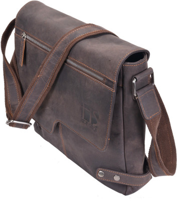 Hidestitch Messenger Bag(Brown)