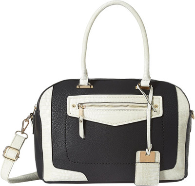 Stella Ricci Hand-held Bag(Black, White)