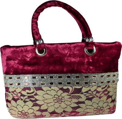 

Arisha kreation Co Hand-held Bag(Maroon)