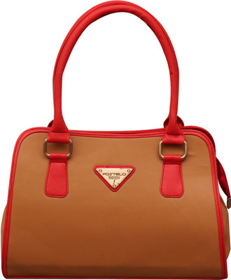 

Fostelo Hand-held Bag(Red, Beige), Beige;red