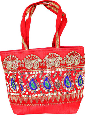 Kuber Industries Hand-held Bag(Red)