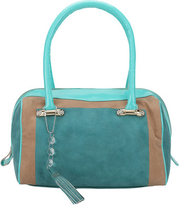 

Krivi Hand-held Bag(Blue, Beige), Beige;blue