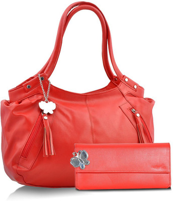 Butterflies Hand-held Bag(Red)