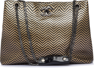 

Ess Cee Sling Bag(Gold, Black), Black;gold
