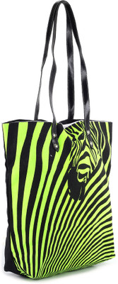 

Kanvas Katha Tote(Green, Black), Black;green