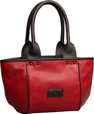 Caprese Tote(Red, Brown), Brown;red